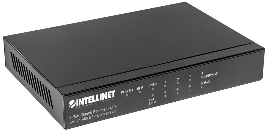Intellinet 561174 netvrksswitch Gigabit Ethernet (10/100/1000) Strm over Ethernet (PoE) Sort #3