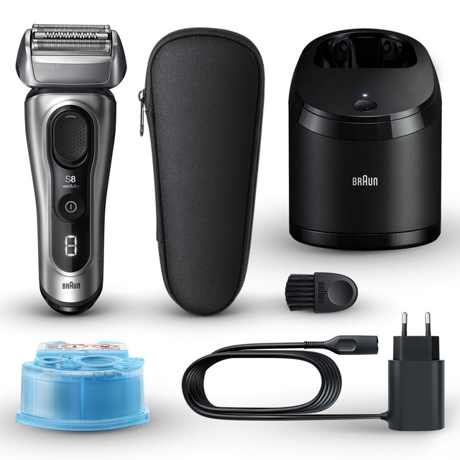 Braun Series 8 8567cc Folie shaver Trimmer Sort, S�lv #3