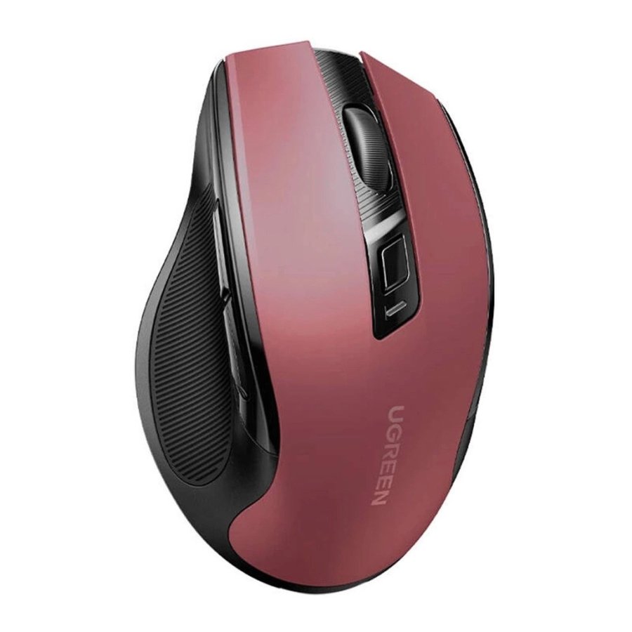 Tr�dl�s optisk mus Ugreen MU006 USB 2,4 GHz / Bluetooth 5.0 4000 DPI – r�d #2