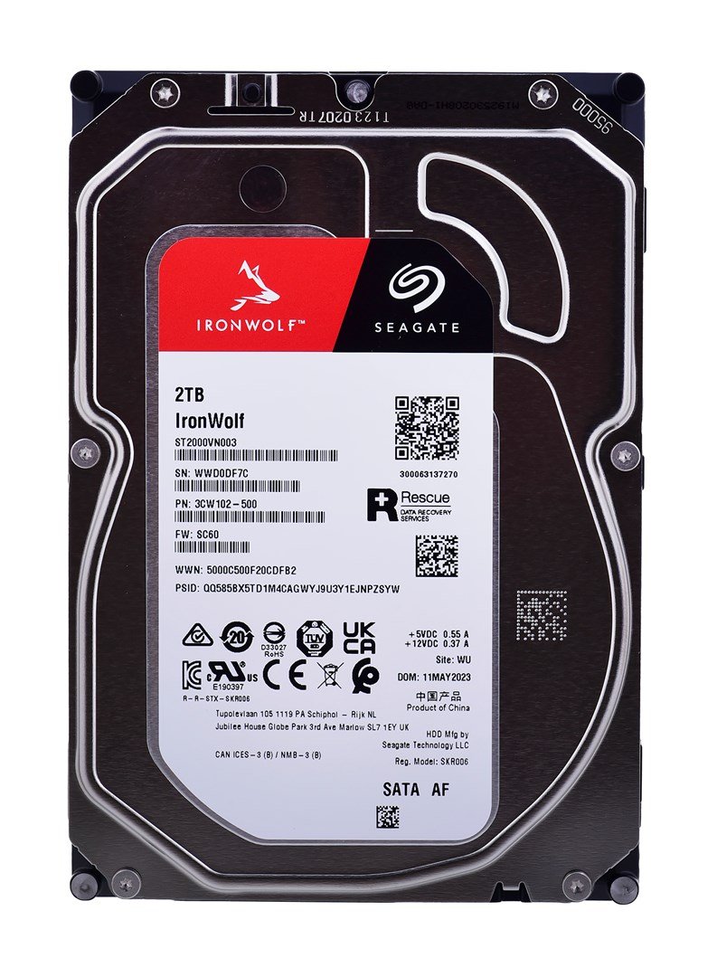 Seagate IronWolf harddisk 2 TB 256 MB 3.5