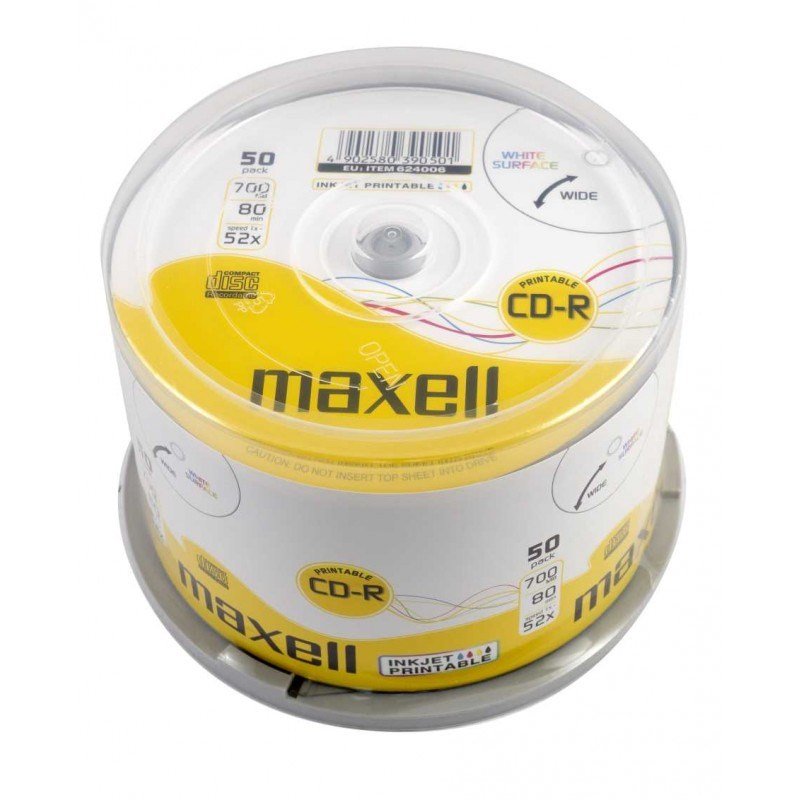Maxell CD-R 80/700MB XL 52x 50p 50 stk #1