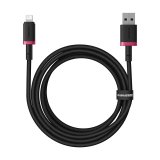 Baseus Dura Type A til IP 2,4A 2 m hurtigopladningskabel Sort, Rd #1