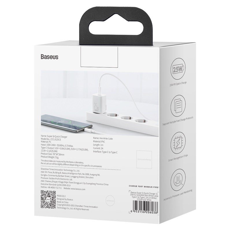 BASEUS NETOPLADER MED KABEL TZCCSUP-L02 1C #12