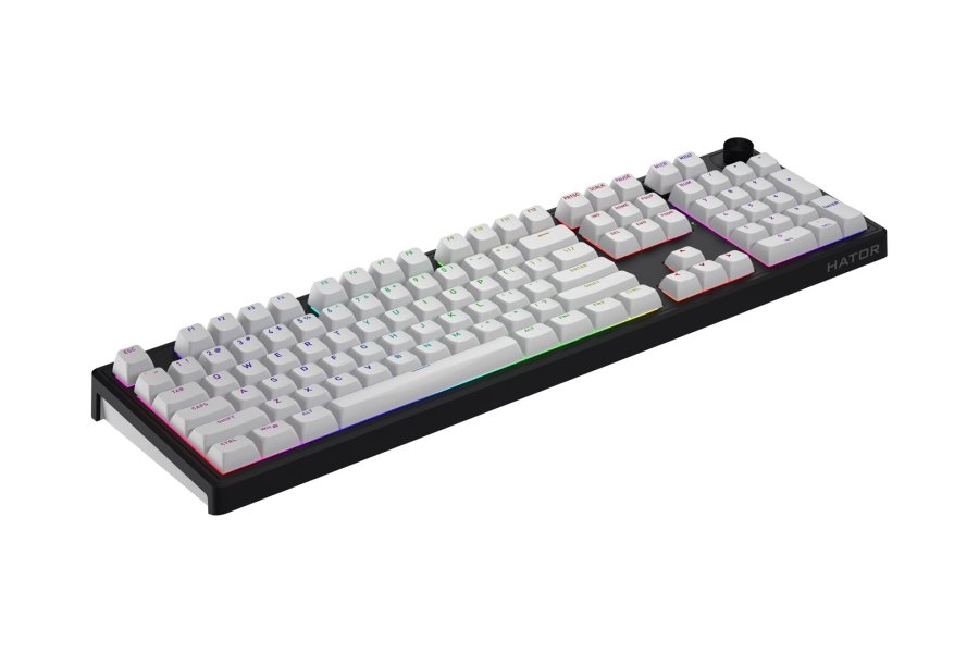 HATOR Skyfall Wireless 100 tastatur Spil USB + RF Wireless + Bluetooth QWERTY US engelsk Sort, Hvid #4