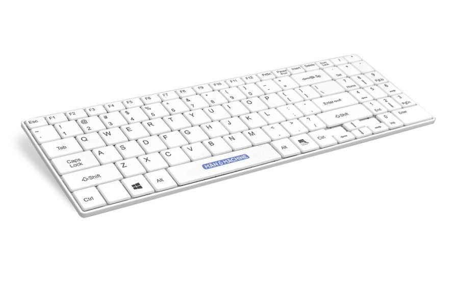 Man & Machine ITSC/W5 tastatur Universel USB QWERTY Engelsk Hvid #1