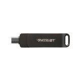 Flashdrive PATRIOT Rage R550 64GB 100 MB/S USB A+C Drejeligt design (PE64GR550DSAD) Sort #1