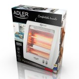 Adler AD 7709 Indend�rs Hvid 800 W Kvarts elektrisk rumvarmer #2
