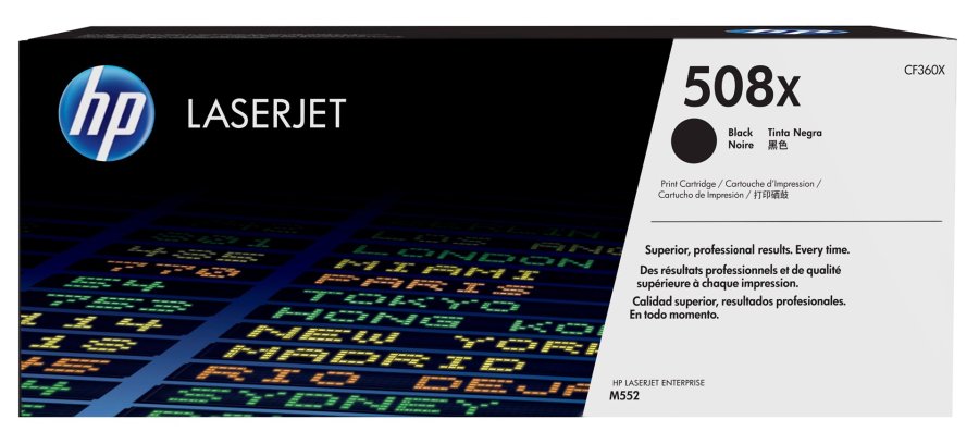 HP Original 508X LaserJet-tonerpatron med hj kapacitet, sort #1