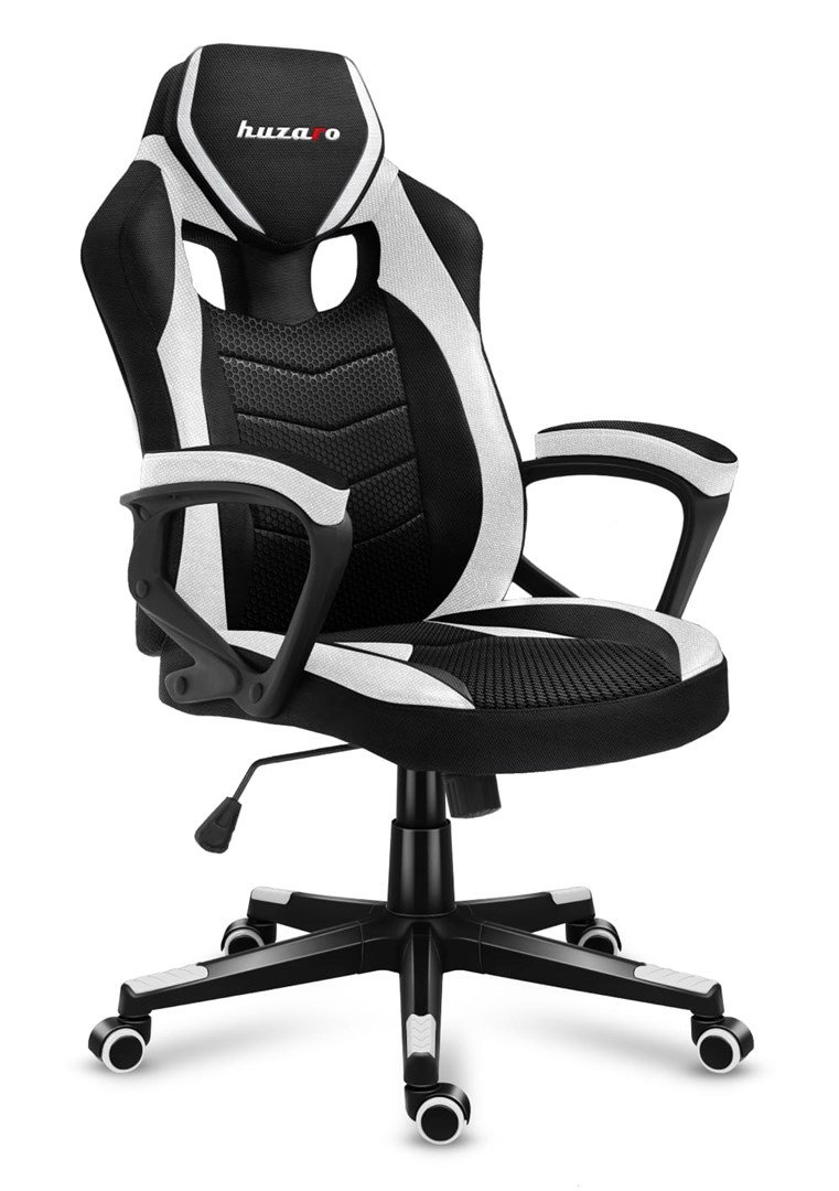 GAMING STOL HUZARO FORCE 2.5 WHITE MESH #1