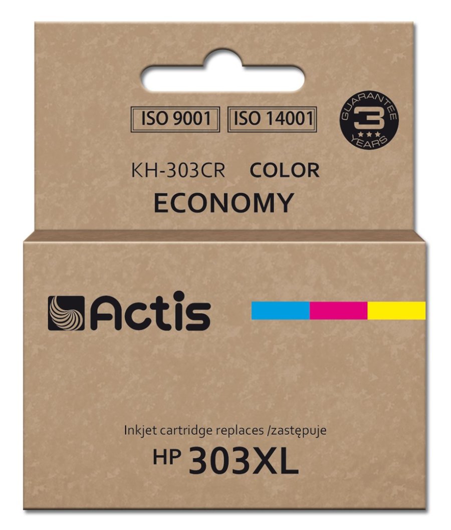 Actis KH-303CR blk til HP printer, erstatning HP 303XL T6N03AE; Premium; 18 ml; 415 sider; farve #1