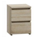 Topeshop M2 SONOMA sengelampe & sengebord 2 skuffe(r) Egetr #1
