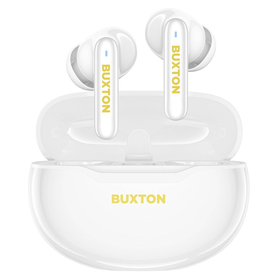 Buxton BTW 7200 White Tuya - Tr�dl�se in-ear-h�retelefoner med opladningsetui, hvide #1