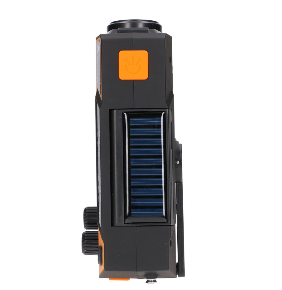 Extralink RADIO AWARYJNE SOLARNE Z KORBKA DYNAMO POWERBANK 4000MAH Z LATARKA SOS SR-4000 B�rbar Analog Sort, Orange #25