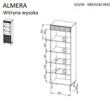 Cama ALMERA 5903815010743 stue opbevaringskabinet Opbevaringsskab #4
