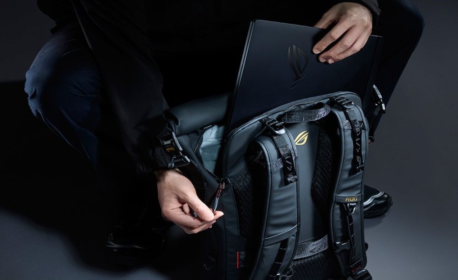 ASUS ROG SLASH Backpack Edition 20 rygs�k Rulletoprygs�k Sort Polyester, PU-l�der #7