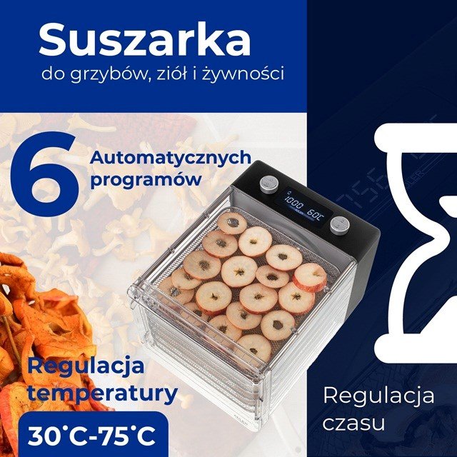 Adler | Food Dehydrator | AD 6660 | Power 600 W | Number of trays 6 | Integrated timer | Black #5