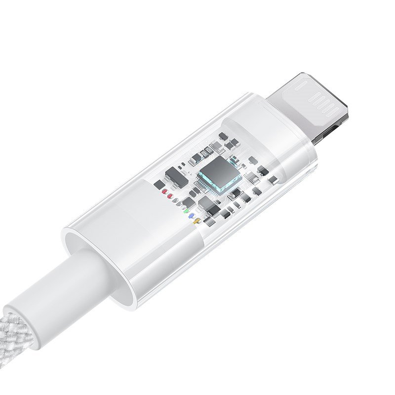 Baseus Gem USB til IP 2.4A hurtigopladningskabel 2 m Hvid #4