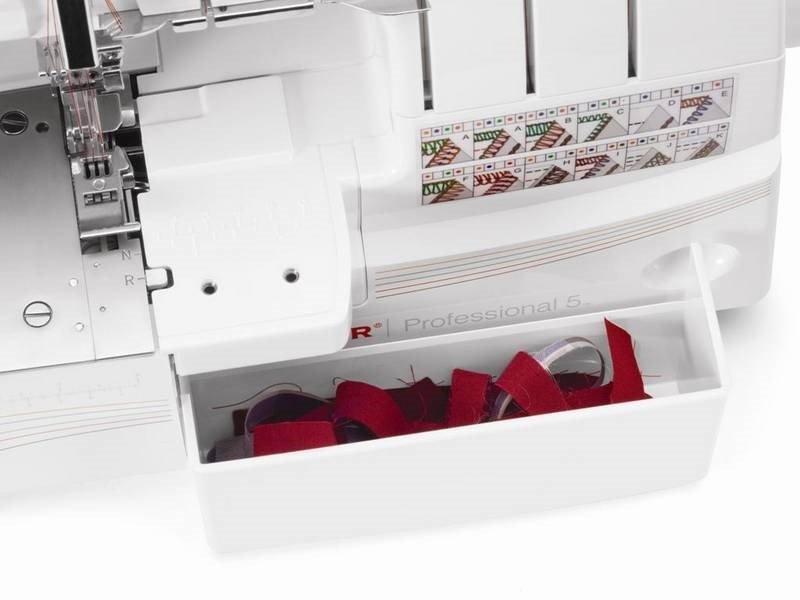Overlock Singer 14T968 symaskine, elektrisk strm, hvid #5