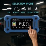 Qoltec 52496 Oplader 12V 15A | Ensretter med reparationsfunktion og opretholdelse af str�mforsyning under batteriudskiftning | til AGM GEL LiFePO4 | LCD #2