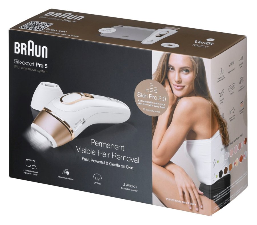 Braun PL5152 Intenst pulserende lys (IPL) Guld, Hvid #46