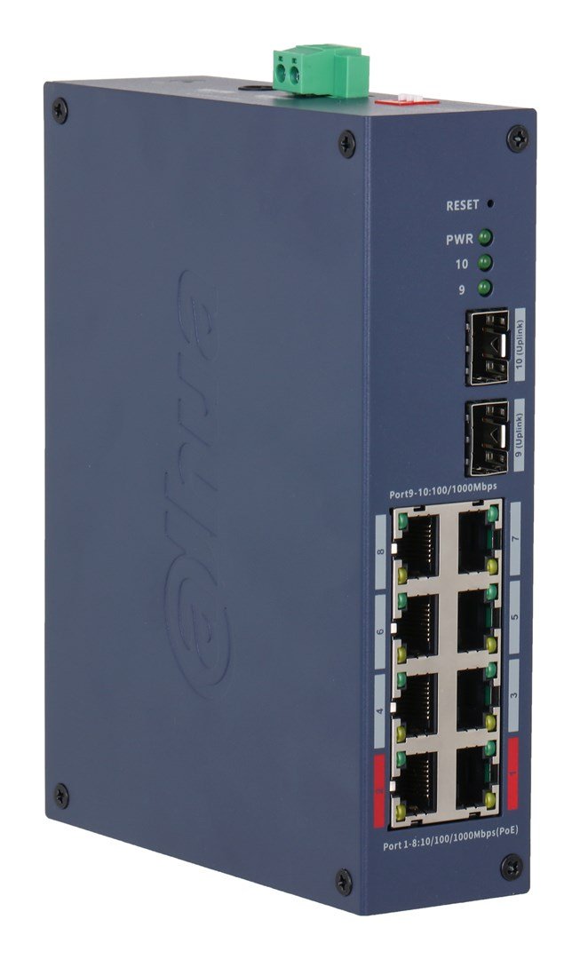 Dahua Technology CHS4210-8GT-110 netv�rksswitch Administreret L2 Gigabit Ethernet (10/100/1000) Str�m over Ethernet (PoE) DIN rail M�rkebl� #4