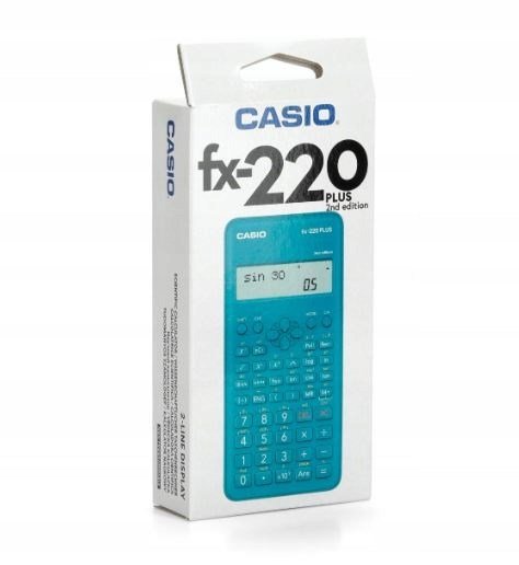 CASIO VIDENSKABELIG LOMMEREGNER FX-220PLUS-2 BL, 12-CIFRET DISPLAY #2