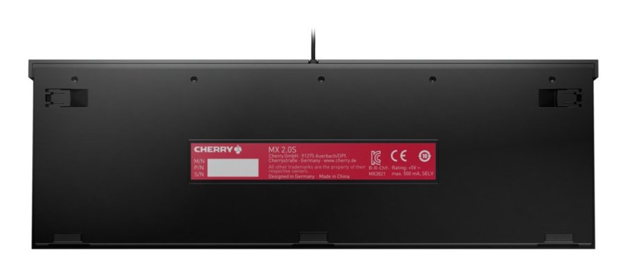 CHERRY MX 2.0S tastatur Spil USB QWERTZ Tysk Sort #5