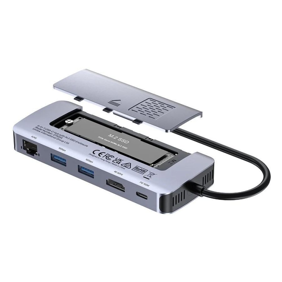 UNITEK ACTIVE HUB USB-C 10GBPS,M.2,HDMI, PD 100W #3