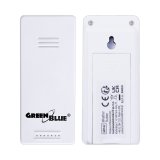 Tr�dl�s vejrstation GreenBlue, temperatur IN/OUT, ur, valg mellem �C / �F, r�kkevidde op til 60 m, GB162 #10