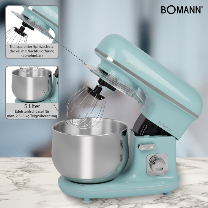 Bomann KM 6030 CB Kkkenmaskine 1100 W 5 L Mintfarve #9