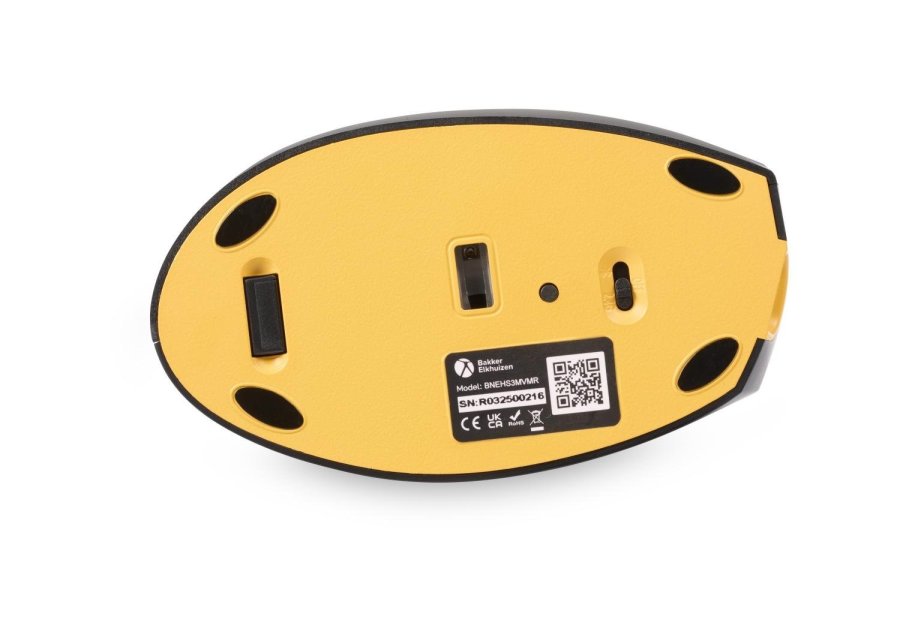 BakkerElkhuizen Handshake mus Kontor H�jre h�nd RF Wireless + Bluetooth + USB Type-C Optisk 6400 dpi #6