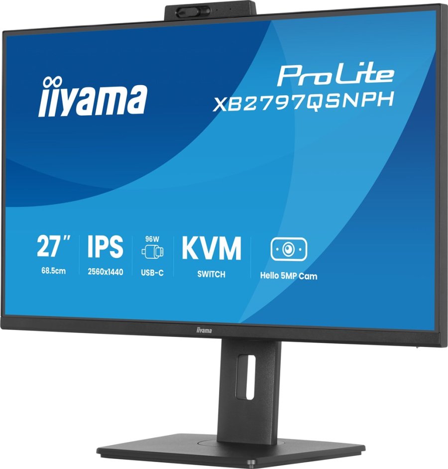 iiyama ProLite XB2797QSNPH-B1 27IN IPS LCD 4MS 2560X1440 350CD/M2 HDMI/DP/USB 2 computersk�rm 68,6 cm (27