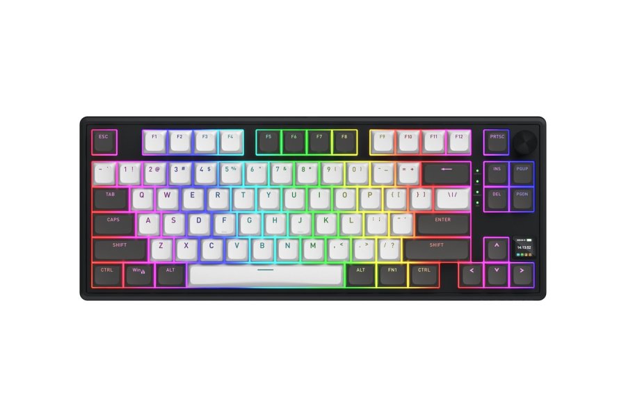 HATOR Skyfall Pro Wireless 80 tastatur Spil USB + RF Wireless + Bluetooth QWERTY US engelsk Sort, Gr� #1
