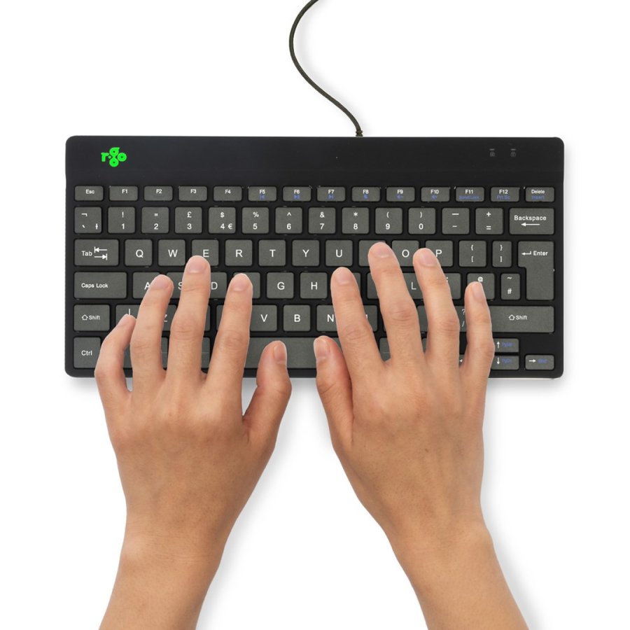 R-Go Tools Ergonomisch toetsenbord R-Go Compact Break, compact toetsenbord met pauzesoftware, QWERTY (UK), bedraad, zwart #4