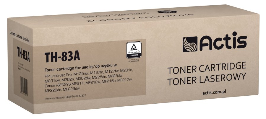 Actis Tonerpatron TH-83A (erstatning HP 83A CF283A, Canon CRG-737; Supreme; 1500 sider; sort) #1