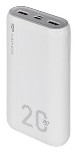 SILICON POWER QS15 Powerbank Eksternt batteri 20000 mAh 2x USB QC 3.0 1x USB-C PD (SP20KMAPBKQS150W) Hvid #1