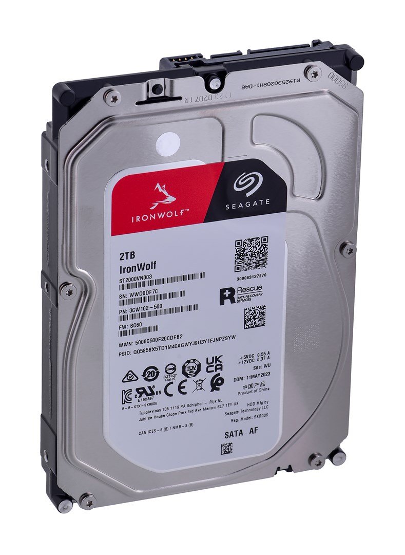 Seagate IronWolf harddisk 2 TB 256 MB 3.5