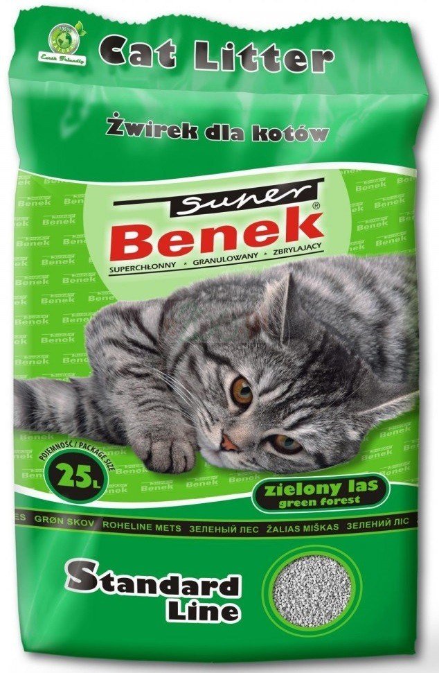 Certech Super Benek Standard Grn skov - Klumpende kattegrus 25 l (20 kg) #1