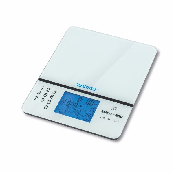 Zelmer ZKS1500N kkken- og ditvgt Hvid Elektronisk kkkenvgt #1