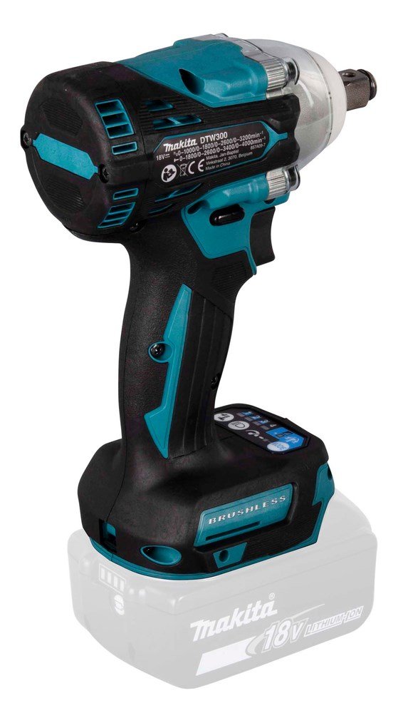 Makita DTW300Z elektrisk skruetrkker & slagbor 3200 rpm Sort, Bl #6