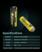 Nitecore NL1836R genopladeligt batteri Lithium-Ion (Li-Ion) 3600 mAh 3,6 V #6