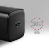 Axagon ACU-PD30 kroviklis jungiama tinkl PD 30W, 1x port USB-C, PD3.0/QC3.0/AFC/FCP/Apple Juoda Mobiltelefon, Smartphone, SmartWatch, Tablet, Universel, Ur Sort Vekselstrm Hurtig opladning Indendrs #2