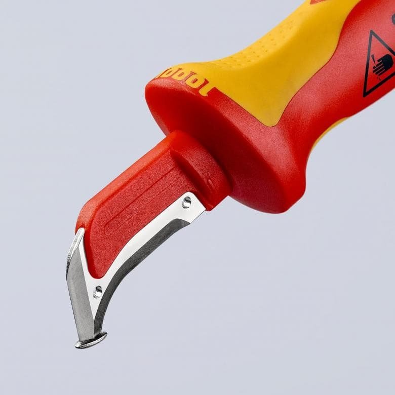 Knipex 98 55 SB hobbykniv Rd, Gul Fast klingekniv #5