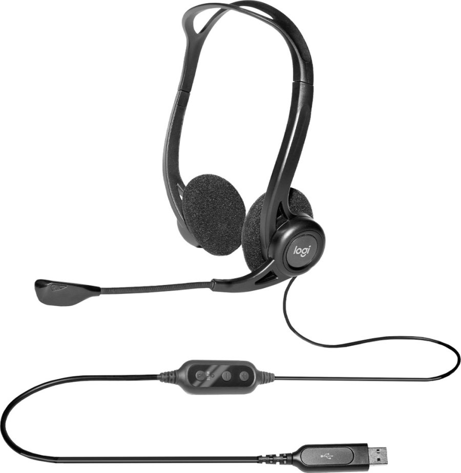 Logitech 981-000100 hovedtelefoner/headset Ledningsfrt Opkald/musik USB Type-A Sort #85
