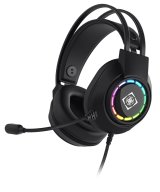 Deltaco Gaming DH220 USB Stereo Gaming Headset, RGB, Black #1
