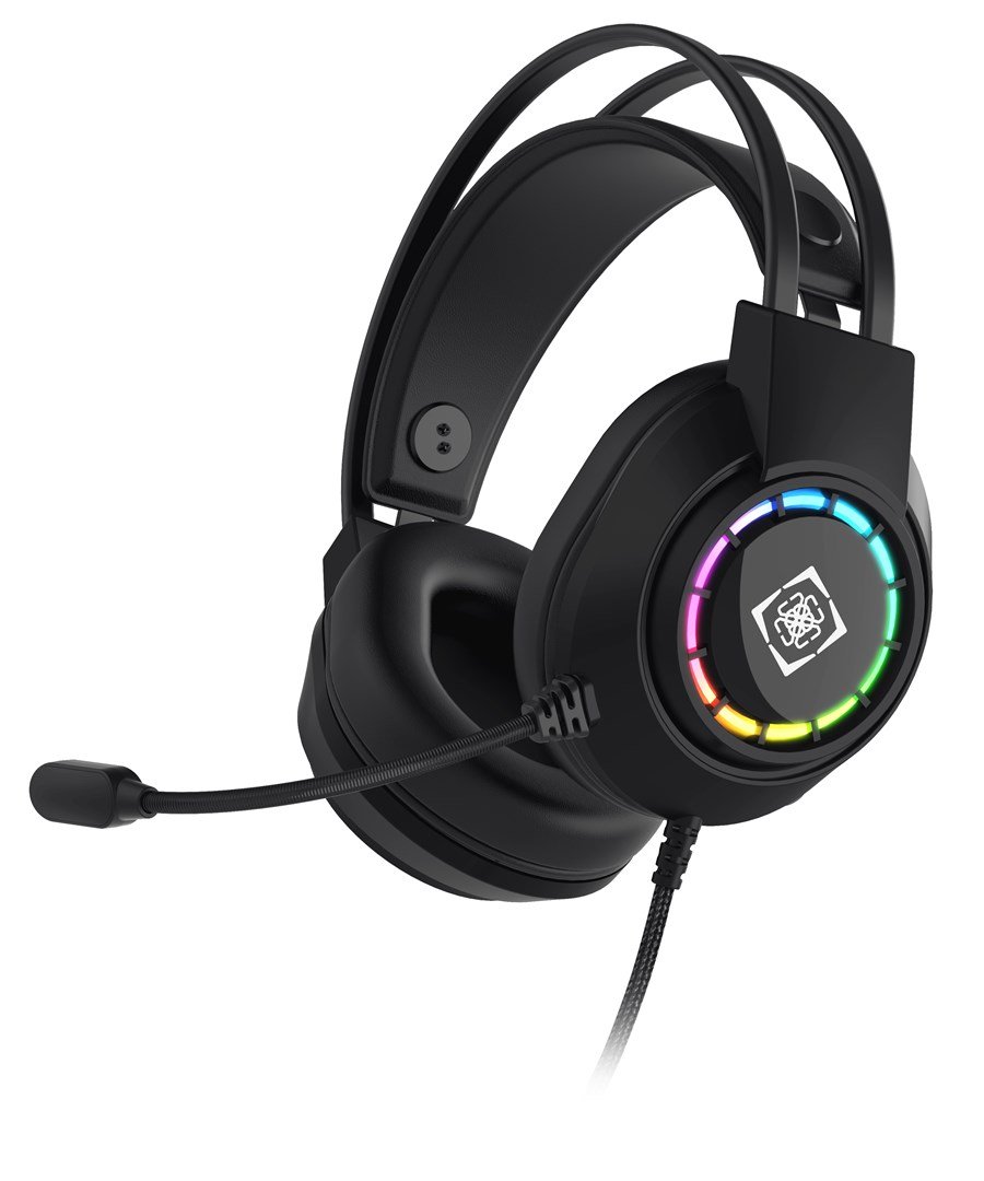 Deltaco Gaming DH220 USB Stereo Gaming Headset, RGB, Black #1