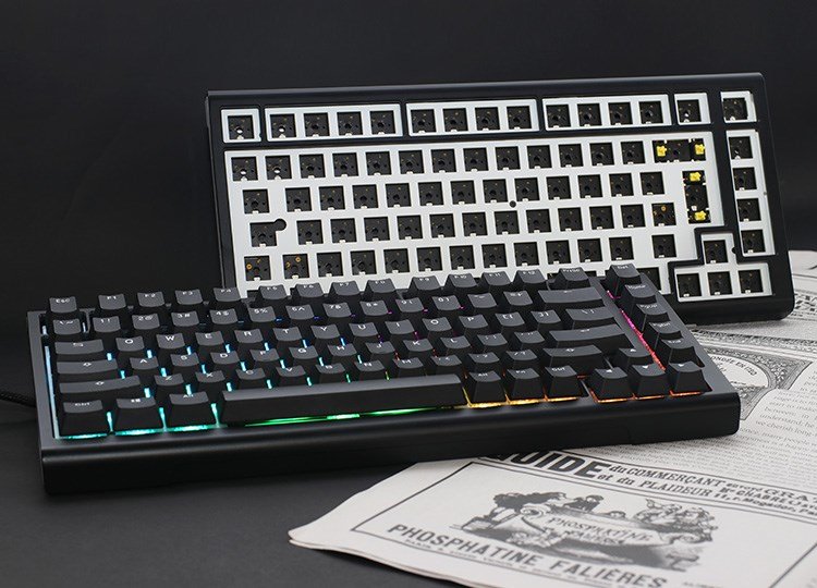 Ducky Tinker 75 tastatur Spil USB Tysk Sort #3