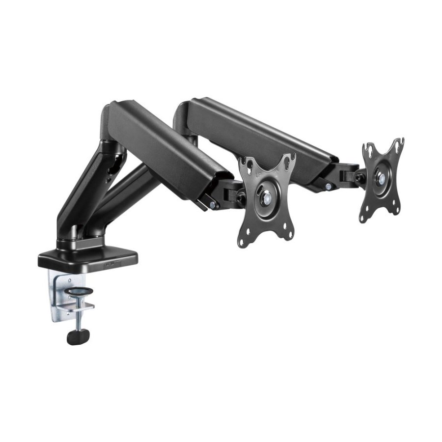 Desktop Swivel Mount for Two LCD Monitors Gas Spring #4