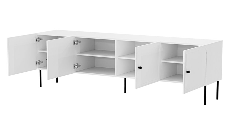4D RTV-skab PALAZZO BIS 201x40x60 hvid mat #2