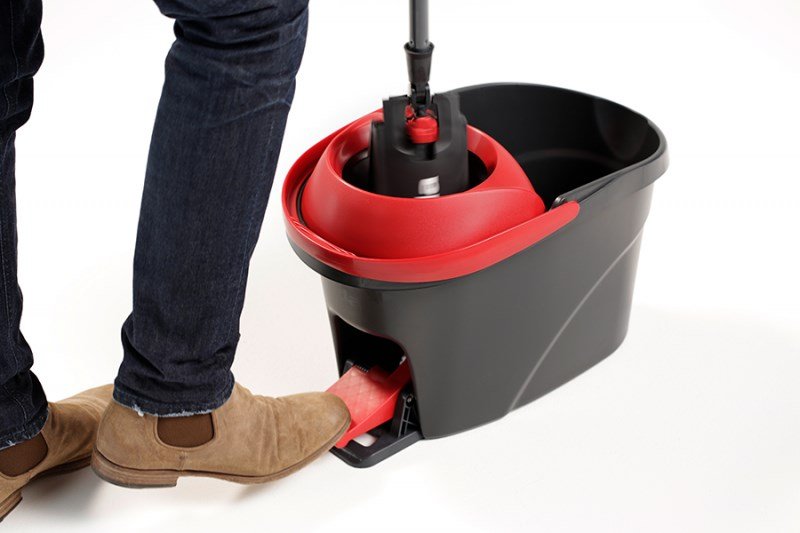 Mop with Bucket Vileda Ultramat Turbo XL Sort Rd Mikrofiber #9